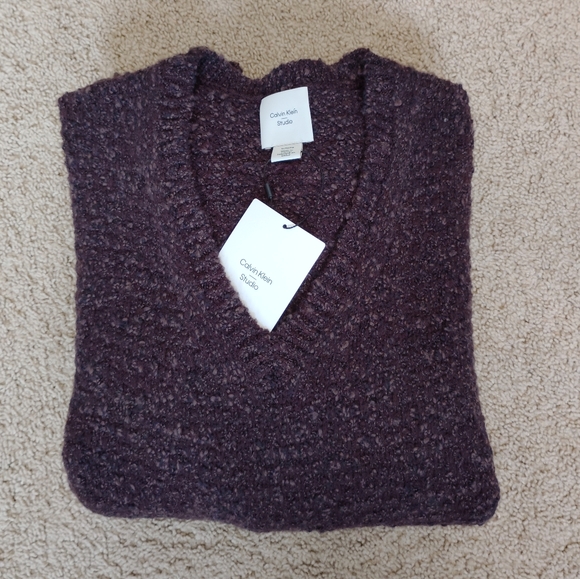 NEW Calvin Klein Studio Wool Sweater - Picture 2 of 9